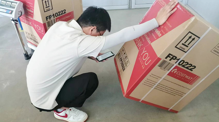 實(shí)況直擊！客戶(hù)北美COSTWAY開(kāi)展衣物烘干機(jī)驗(yàn)貨